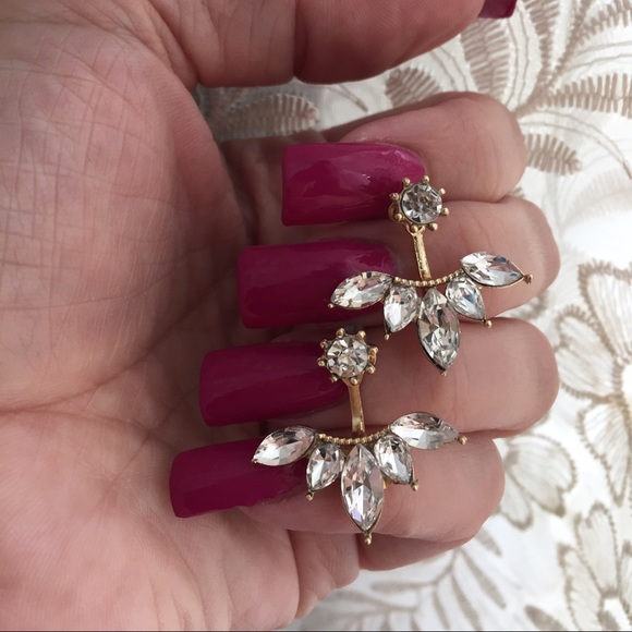 2/$15 Ornate Marquise Rhinestone Double Side - Picture 2 of 4