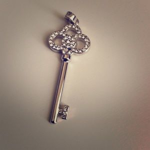 Tiffany style silver charm
