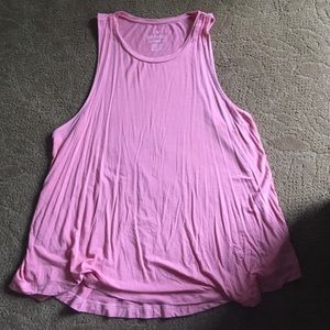 Pink Flowy American Eagle Tank