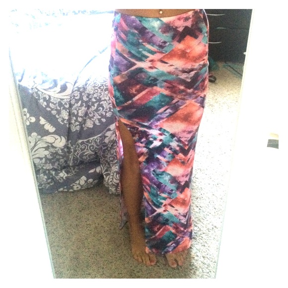 Galaxy Wet seal skirt