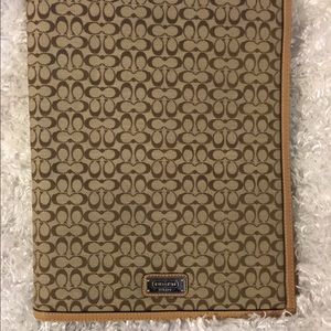 Coach Signature Khaki Portfolio Notebook
