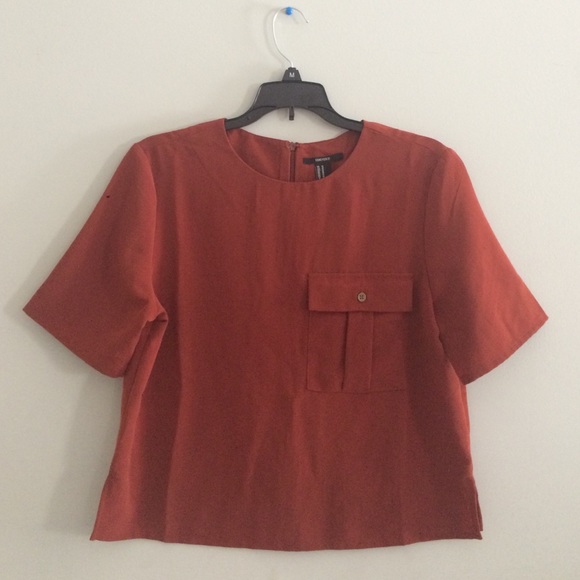 Burnt Orange F21 Blouse/Top