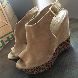 Jessica Simpson Leopard Wedges
