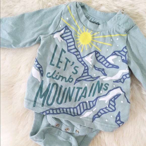 Graphic long sleeve baby tee