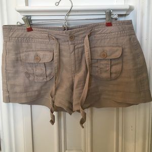 Juicy Couture linen shorts. Really, really cute!