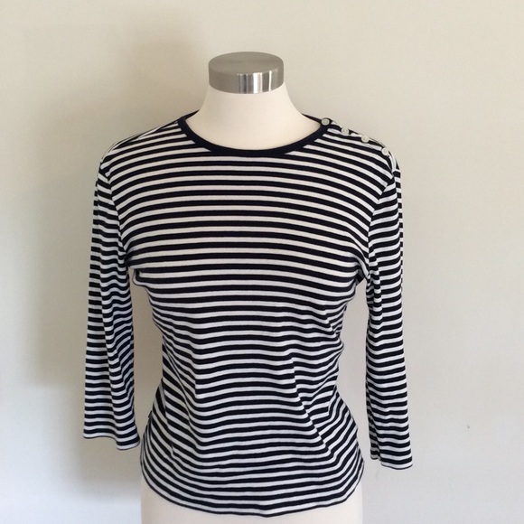 Navy And White Striped Chaps | Size Large