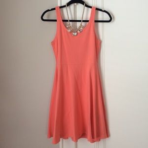 Express Pink Skater Dress
