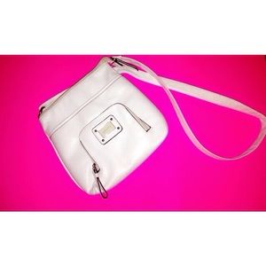 White Leather CrossBody Bag