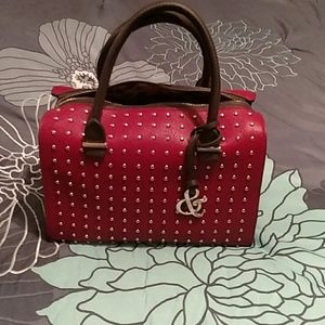 Red hand bag