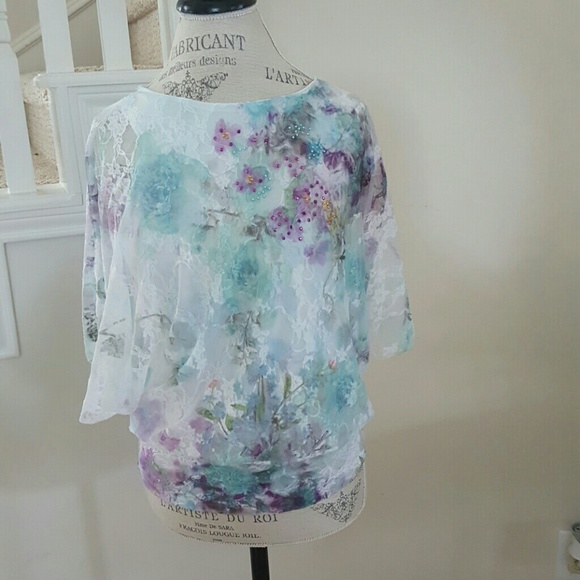 Brittany Black Pastel Blouse - small