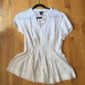 Torrid NWT size 1 smocked waist button down! 😻