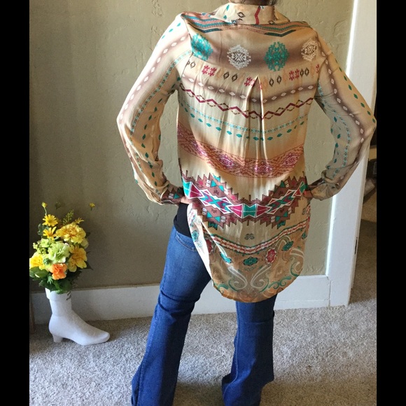 Ethnic Peasant Tunic Blouse - Picture 4 of 4