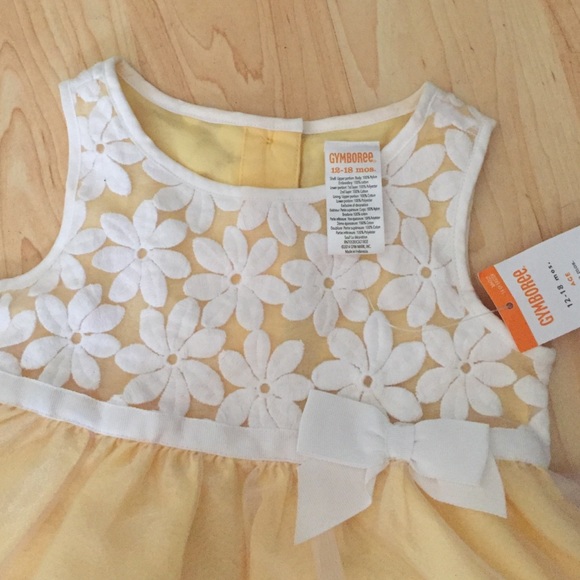 🍃spring SALE 🍃NWT Gymboree yellow satin dress🌻 - Picture 5 of 6