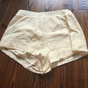 Forever 21 white shorts