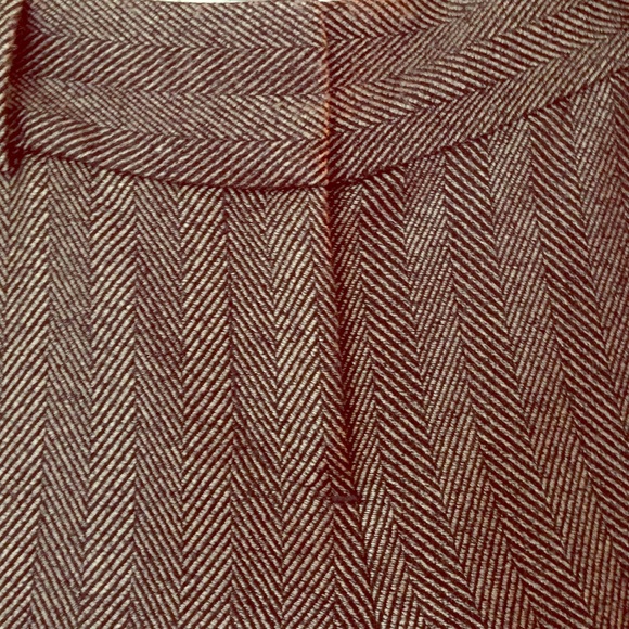 Herringbone pattern lined winter pants