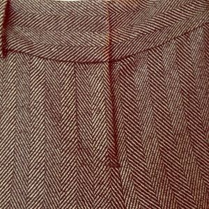 Herringbone pattern lined winter pants