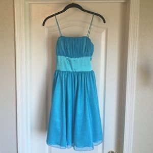 Real blue fancy dress