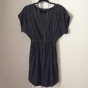 Express Silky Gray Dress