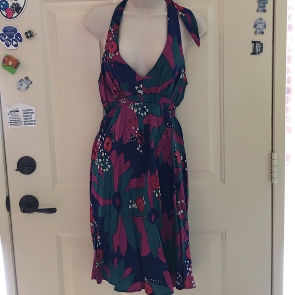Medium floral halter dress