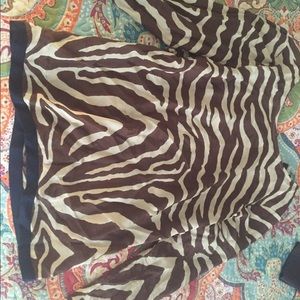 Cute J. Crew brown zebra long sleeve.