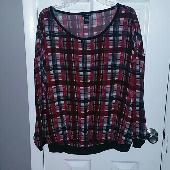 Torrid sheer blouse