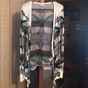 Teal and black cardigan