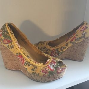 Cute floral wedges