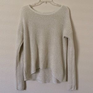 Long sleeved thin knit sweater