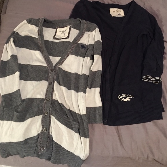 Cardigans: Hollister and Abercrombie & Fitch