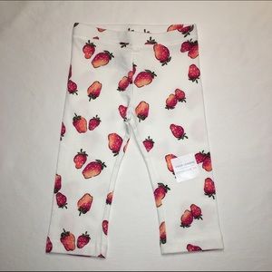 girls strawberry crop leggings