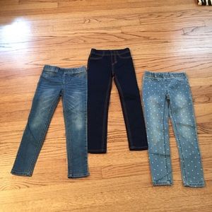 Bundle of 3 Jeggings Little Girls Size 4