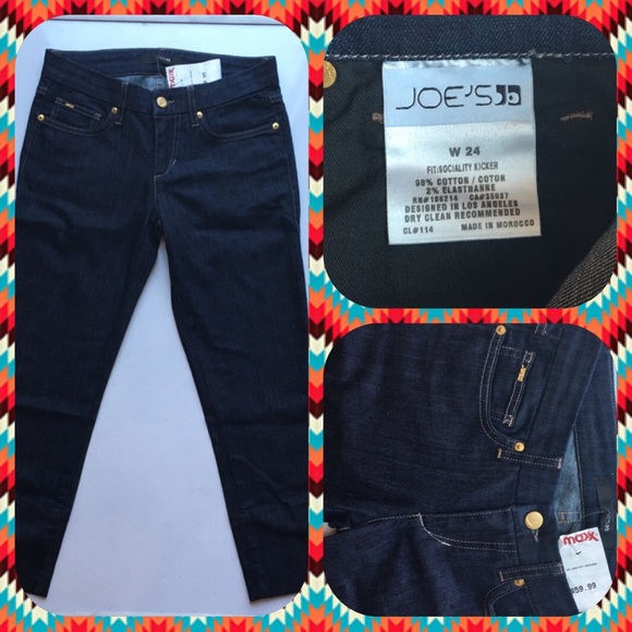 🆕 NWT Joes Jeans! Dark Blue with Gold Accents
