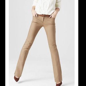Nwot Express Editor barely boot stretch camel pant