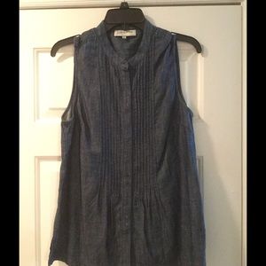 Jones New York Denim Sleeveless Top