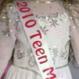 White sequin pageant dress