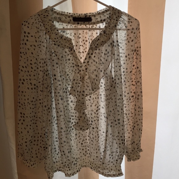 Polka dot blouse