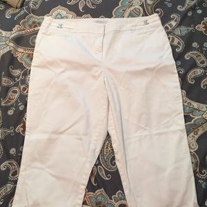 White Crop Pants