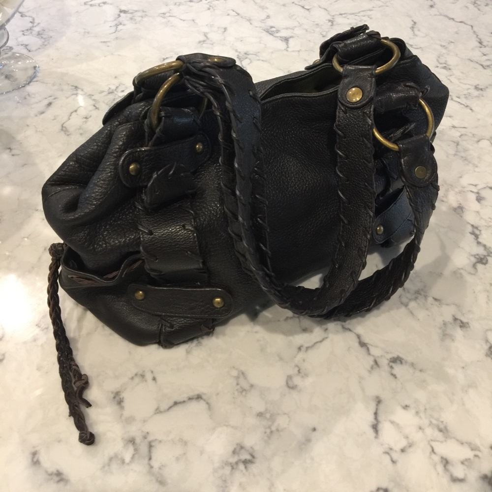 Brown leather Kooba purse