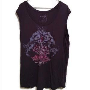 We The Free Charcoal Tunic with abstract design