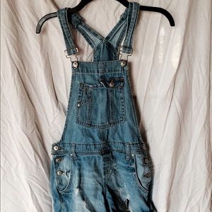 Denim Short Overalls