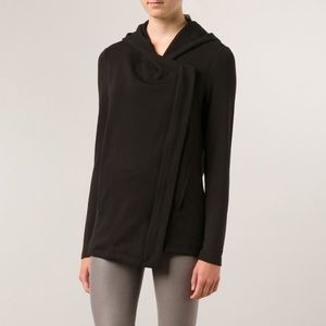 Helmut Lang Hooded Asymmetrical Cardigan