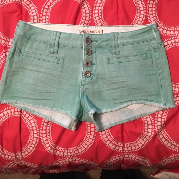 Mint High Waisted Jean Shorts