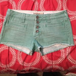Mint High Waisted Jean Shorts