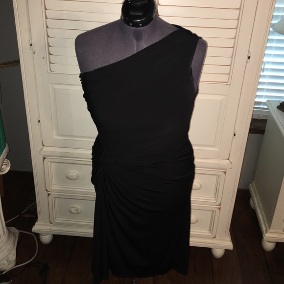 Off the Shoulder Black Dress