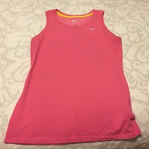 Pink Nike sleeveless workout top