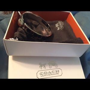 Coach sterling silver bangle bracelet