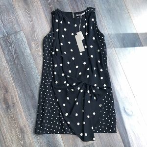 Halston Heritage Polka Dot Dress