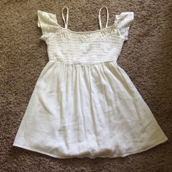 White off the shoulder dress