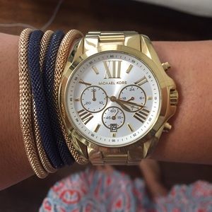 Michael Kors Bradshaw watch with white face