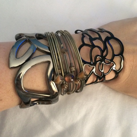 3 cuff bracelets